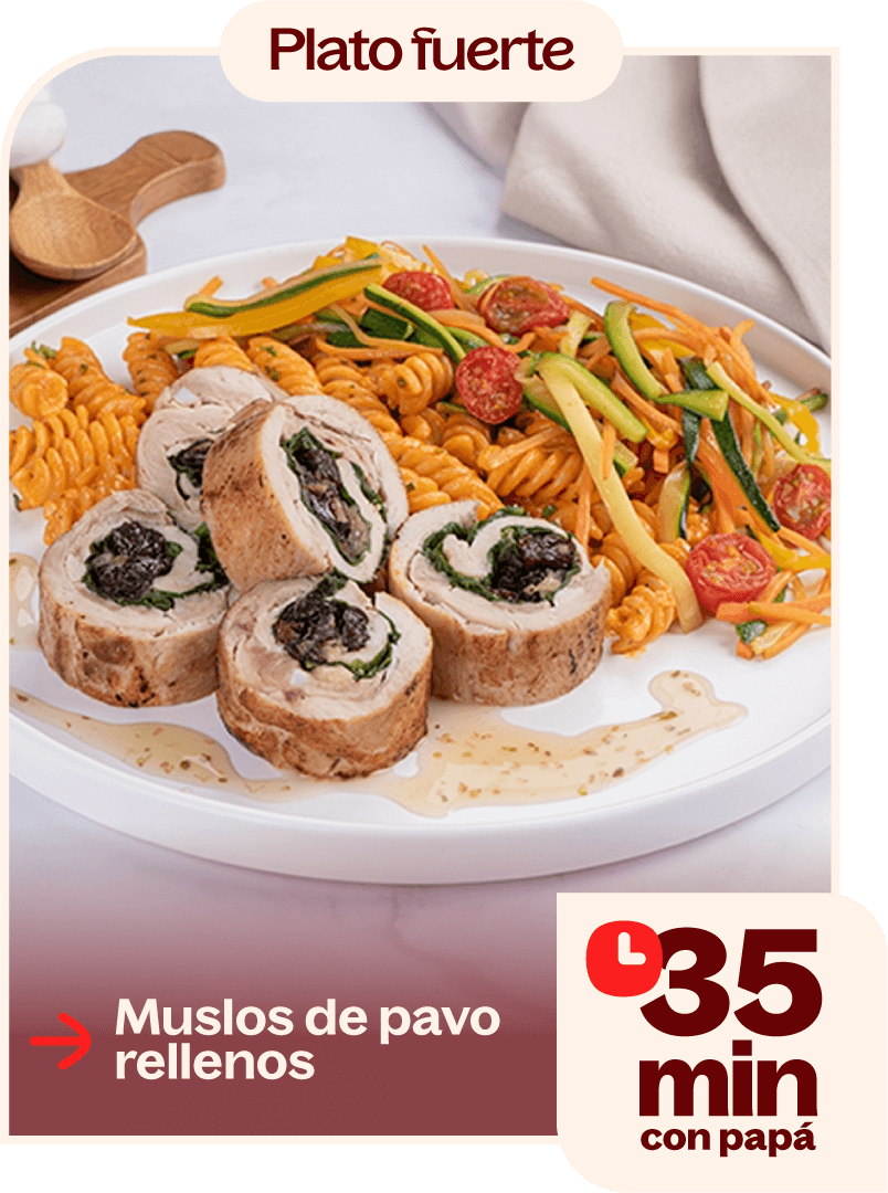 Muslos de pavo rellenos