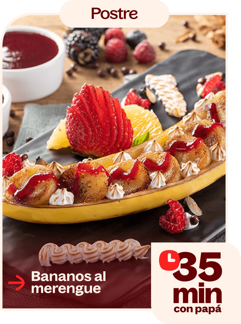 Bananos al merengue