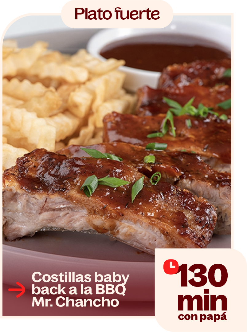 Costillas baby back a la BBQ Mr.Chancho